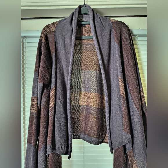 Investments Cardigan Women's Size Large Wool Blend Open Front Knit Sweater - Picture 7 of 11